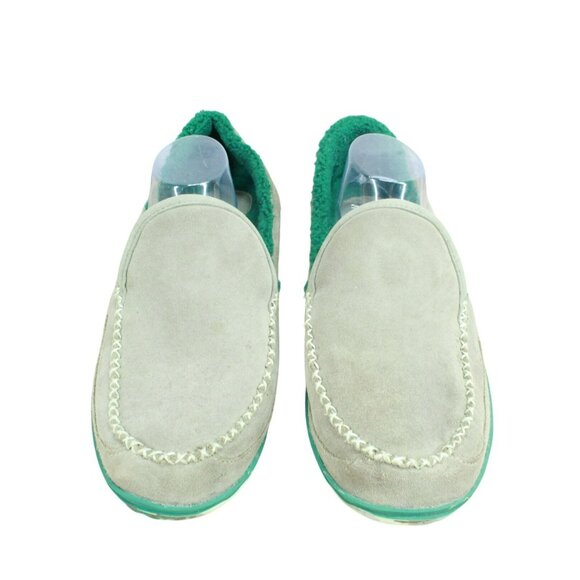 LL Bean Suede Fleece Lined Nonslip Water-Resistant Mountain Slippers Size 12 M - Picture 5 of 9